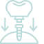 Implants supported crowns 